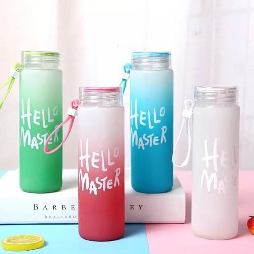 Creative hand cup frosted plastic leak-proof cup portable men and women cute student personality Sports Travel Portable cup