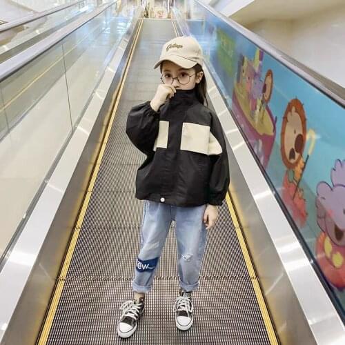 2021 Children Clothes Boys Jackets Kids Hooded Zipper Windbreaker Baby Fashion Print Coat Infant Waterproof Hoodies For Girls