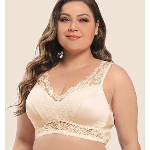 Hot Women Wire Free Sexy Underwire Padded Up Embroidery Lace Bra For Sports Brassiere Bra Push Up Bras Women Underwear Seamless