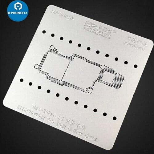Multi Function BGA Stencil For Huawei Mate30 Pro 4G 5G CPU IC Chip Tin Planting Soldering Net BGA Reballing Solder Template