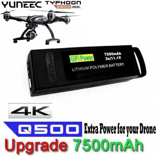 Power 7500mAh 3S Li-Po Battery Yuneec Typhoon Drone+Q500+PRO 4K y For Yuneec Q500 Q500 RC Quadcopter