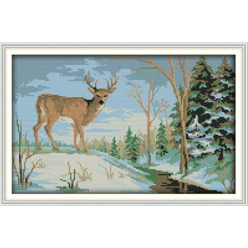 Cross stitch kit 18ct 14ct 11ct count printed canvas stitching embroidery DIY handmade needlework