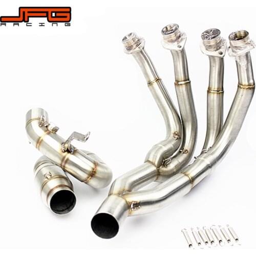 The NEW 2018 Motorcycle Stainless Steel Tube Full System Exhaust Header Link Pipe For YAMAHA YZF R6 2006 2007 2008-2018