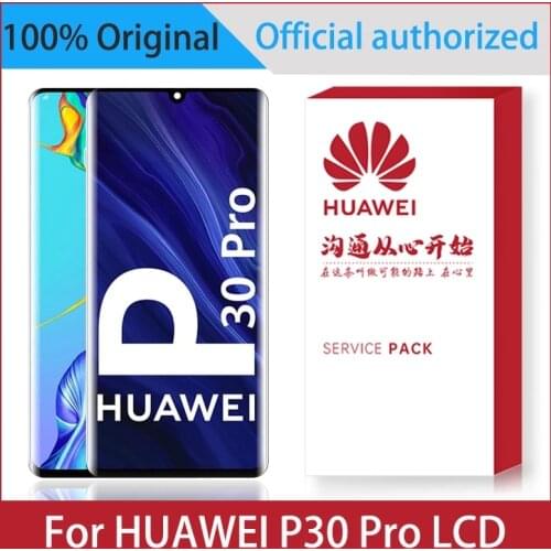 Original 6.47" Display For Huawei P30 Pro LCD VOG-L29 VOG-L09 Touch Screen Digitizer Assembly Display Repair Replacement Parts