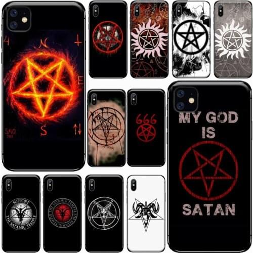 Pentagram Satanic Pentagram Phone Case for iPhone 11 12 pro MINI XS MAX 8 7 6 6S Plus X 5S SE 2020 XR