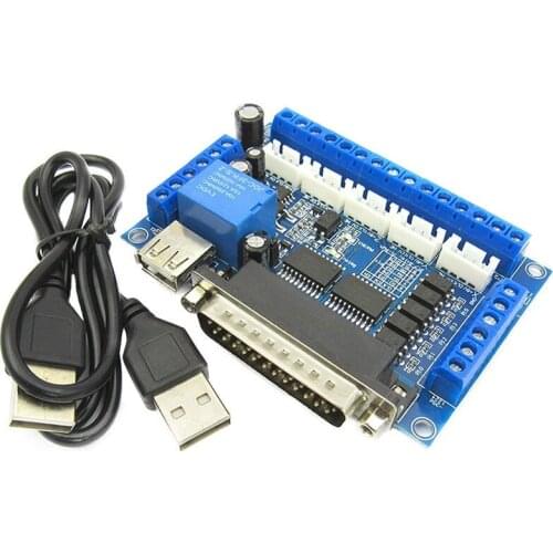 Driver board MACH3 engraving machine 5 Axis CNC breakout board with optical coupler for stepper motor drive controller