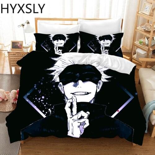 Jujutsu Kaisen Bedding Set Japan Famous Anime Duvet Cover Sets Comforter Bed Linen Twin Queen King Single Size Kids Teens Gift
