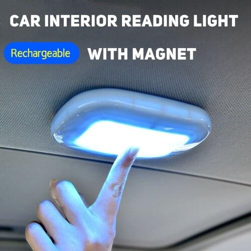 Car Interior Ceiling Lights Auto USB Charging Roof Magnet LED Light Trunk Drl Vehicle Indoor Reading Light for Car accessories