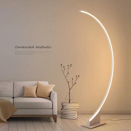 LED floor lamp table lamp stylish simple modern living room arc floor light nordic style bedroom light ins radian lamps