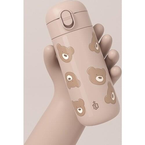 Cute Animals Girls Thermos Bottle 316 Stainless Steel Insulated Tumblers 350ml Small Portable Kids Thermos Home Thermal Cup