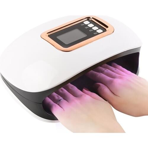 72W UV Lamp For Manicure LED Nail Dryer Lamp Sun Light Curing All Gel Polish Drying USB Smart Timing Nail Art Tools