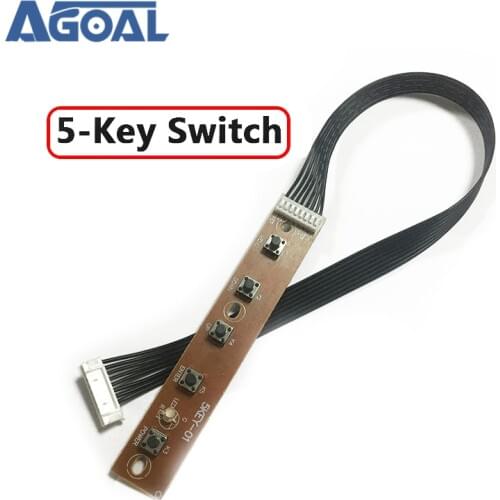 Universal 5 Keys Buttons V29 V56 V59 TV Switch Keypad Board keyboard plate switch button With Interface