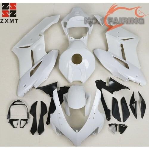 ZXMOTO Unpainted White Full Fairing Kit Set Fit For Honda CBR 1000RR 2004 2005 ABS Plastic Panel Bodywork CBR1000 04 05 Nose