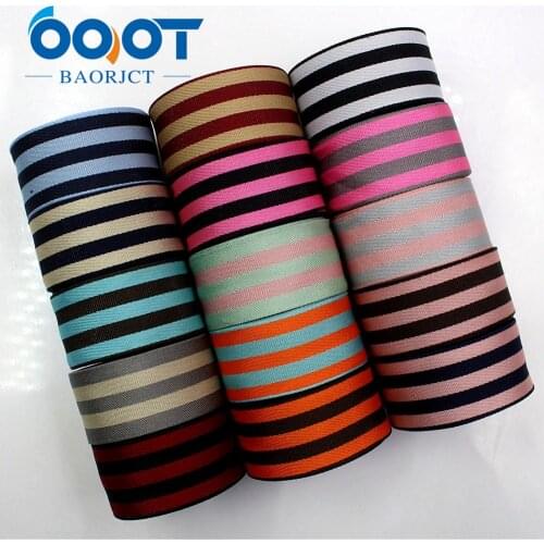 1712302,25MM 10yards high quality stripe double face ribbon,DIY handmadeHair accessories Material wedding gift wrap decoration