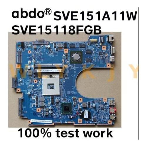 48.4RM02.021 MBX-266 A1902998A A1885198A for Sony SVE151A11W SVE15118FGB notebook motherboard GPU HM7600M 100% test work