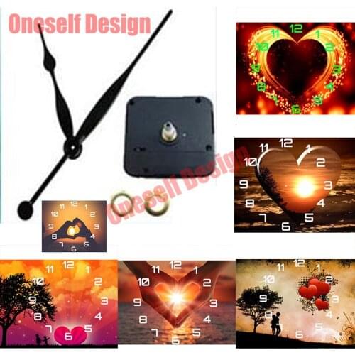 5d diamond painting full square/round heart clock 5d diamond mosaic sale heart clock diy diamond embroidery full set diamond art