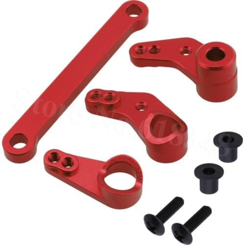 Aluminum Steering Servo Saver Complete Mount 532007 For RC FS Racing 1/10 4WD Desert Buggy 53625 Truck Hop Up Upgrade Parts