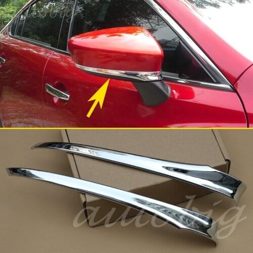 Side Mirror Cover Rearview Rear Trim Chrome FOR 2014 2015 Mazda 6 GJ ATENZA Mazda6 M6