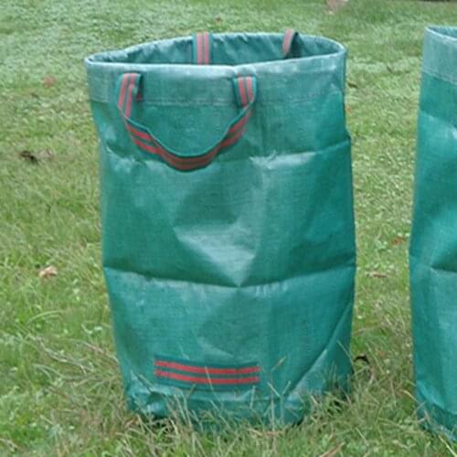 Big Portable Collapsible Pop-Up Garden Leaf Trash Can Garbage Storage Bag Flowers And Grass Collection Bin For Garden Camping