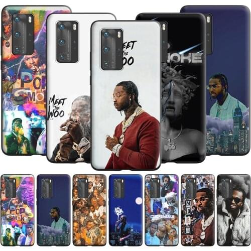 Pop Smoke WOO Case for Huawei Mate 10 20 Lite Y6 Y7 Y9 Y6P P Smart S Y5P Y8P 2019