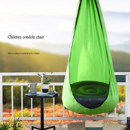 Children Hanging Swing Seat with Inflatable Cushion Hammock Chair Hook Air Pump