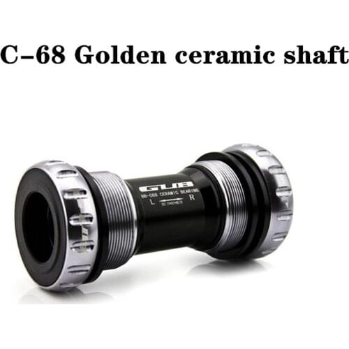 GUB thread BB shaft ceramic Palin for Shimano hollow sprocket mountain road bike bicycle shaft68-73MM