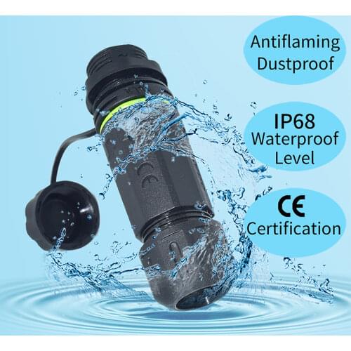 IP68 Rj45 Cable Connector CAT6 Network Wire Waterproof Connectors Led Dustproof Network Cable Extension Connector