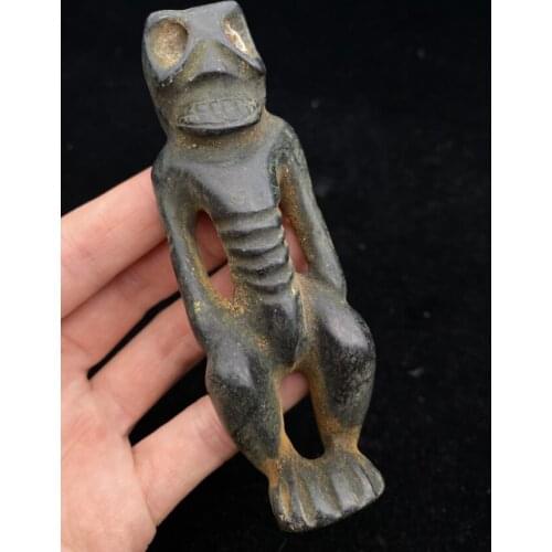China Hongshan Culture Meteorite human body skeleton statue Pendants
