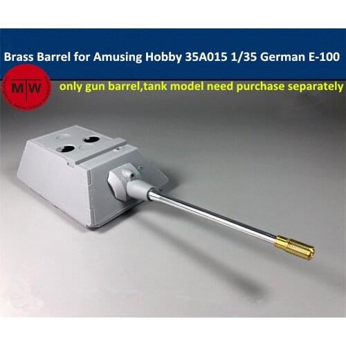 1/35 Scale Brass Barrel for Amusing Hobby 35A015 German Jagdpanzer E-100 Tank Model