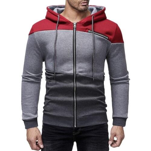 Mens Hoodies Sweatshirts 2020Autumn Winter Zip Up Hoodie Men Sweatshirt Casual Slim Full Length Hoody Cardigan Hooded Streetwear