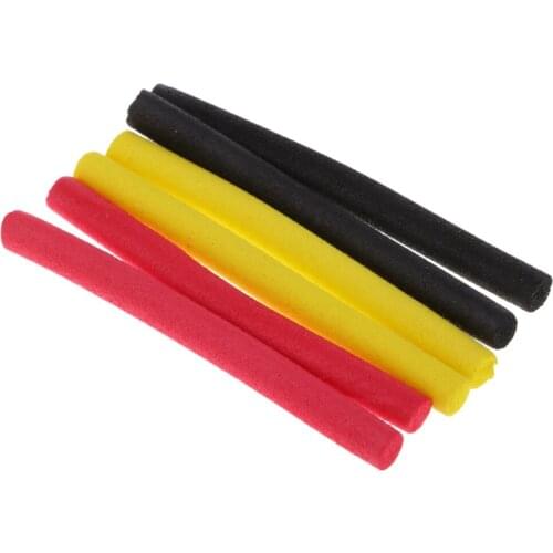 6Pcs Zig Aligna Refills Foam Floating Lures for Fishing Rigs, Red, Yellow and Black
