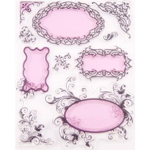 Transparent Stamps Vintage border New 2020 Rubber Silicone Seal for DIY Scrapbooking Card Making Album Decoroation Crafts