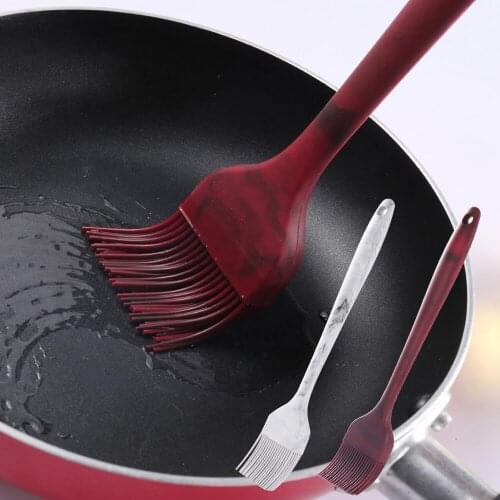 Wood Grain Color Food Grade Silicone Brush Barbecue High Temperature Oil Brush Baking Butter Bread Brush
