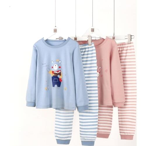 Thermal Underwear Children Pajamas 2-15 Years Children Homewear Sets Autumn Cartoon Long Sleeve Kid Underwear Children Sleepwear