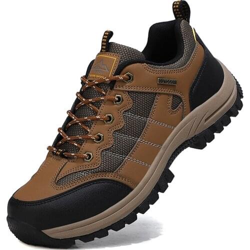 Outdoor Men Hiking Shoes Breathable Wear-resistant Work Safety Boots Camping Climbing Trekking Sport Sneakers Trainer Footwear