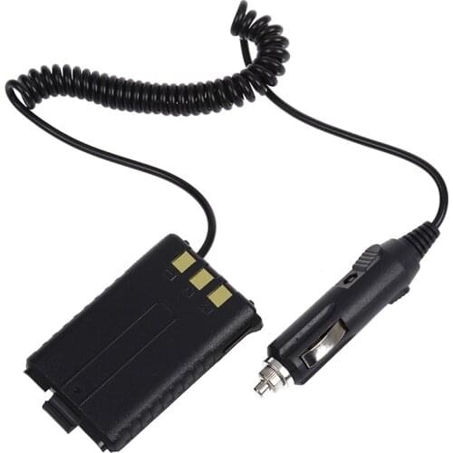 Car Battery Eliminator DC12V Black for Handheld Radio Baofeng UV-5R