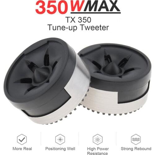 2pcs 350W High Efficiency Universal Mini Dome Tweeter Speakers Loudspeaker for Car Audio System