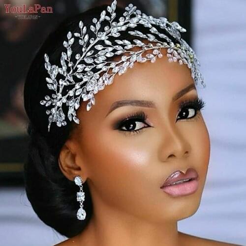 YouLaPan HP308 Luxury Rhinestone Bridal Headpiece Bridal Crowns and Tiaras Wedding Hair Jewelry Bridal Crown Crystal Headbands