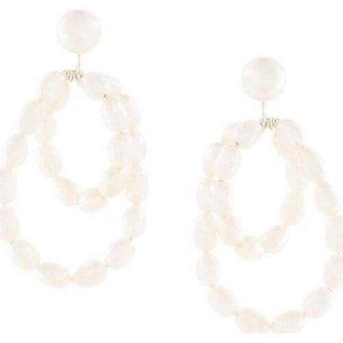 DM New Fashion Baroque Freshwater Pearl Earring Delicate High Quality For Women Adds Charm Pearl Drop Earring Handmade Oorbellen