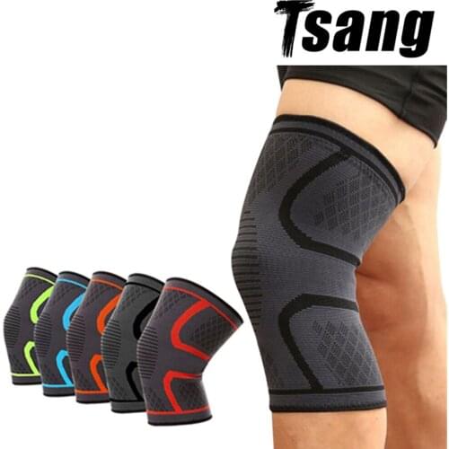 1 PC Elastic Knee Pads Nylon Sports Fitness Knee Pad Support Fitness Knee Sleeve Brace For Running Basketball Volleyball Sports