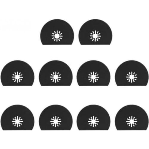 10PCS 80mm High Carbon Steel Semi-circular Saw Blade Segmented Oscillating Multi Tools