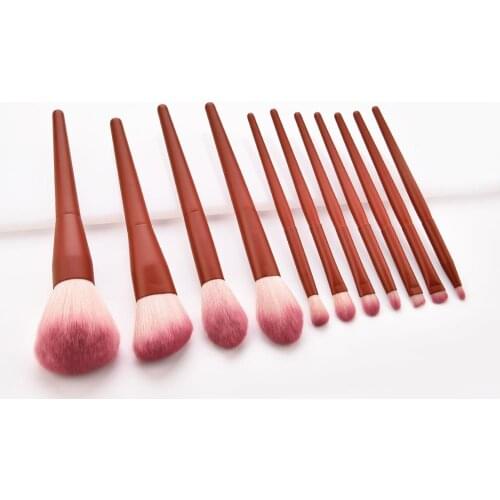 11Pcs Makeup Brushes Set Eye Shadow Foundation Powder Eyeliner Eyelash Lip Make Up Brush Cosmetic Beauty Tool Kit Hot
