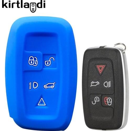5 Button Remote Key Case Cover Fob for Land Rover LR4 Range Rover RR LR Evoque Sport Discovery 4 Control Key Holder Keyless Cap