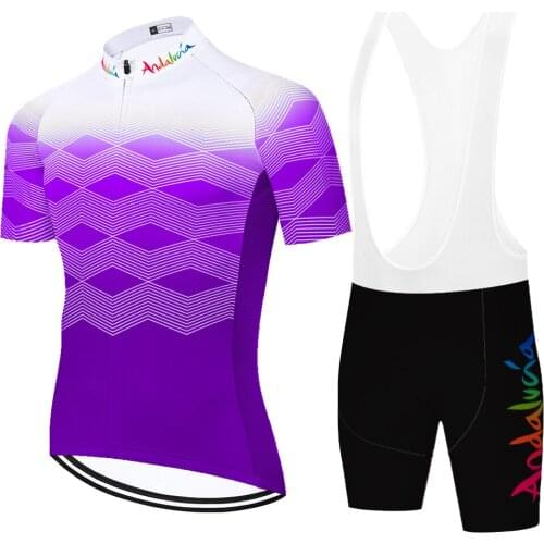 Andalucia Laser Cut Maillot Culotte Equipamento Maglia Uomo Tenue Cyclisme Homme Completo Ciclismo Ropa Ciclismo Hombre