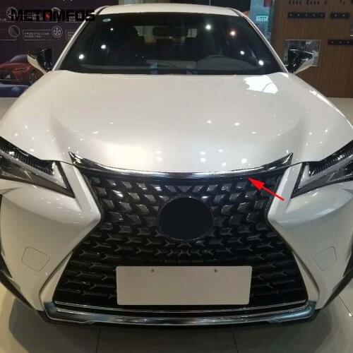 For Lexus UX 200 250h 260h 2019 2020 2021 Chrome Front Engine Machine Streamer Grille Grill Molding Trim Accessories Car Styling