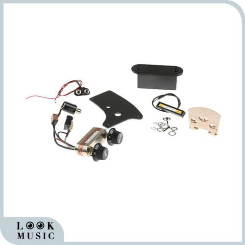 Electric Violin Bridge Pickup EQ Amplifier Set Violin Accessories 4/4 Full Size Parts