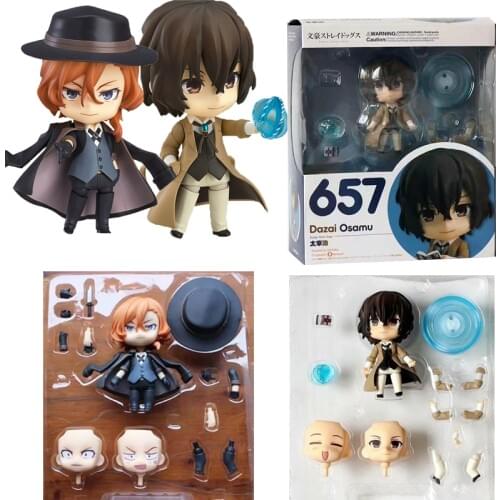 Dazai Osamu Nakajima Atsushi Figures Nakahara Chuya 676 Figure Bungo Stray Dogs Figure Nakajima Atsushi 657 Action figure Anime