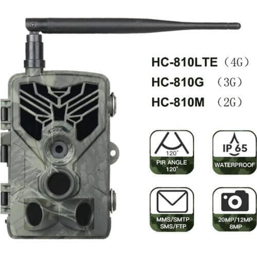 HC-810 3G 2G Hunting Trail Camera 20MP 1080P SMS/MMS/SMTP Photo Trap For Hunting 0.3s Trigger Forest Camera охота и снаряжение