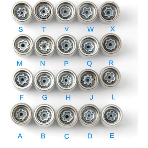 Tire Anti-theft Screw Disassembly Tool Key Sleeve For Audi A1 A5 A3 A4L A6L A7 Q3 Q5 A8 TT R8 20pcs 1 Set