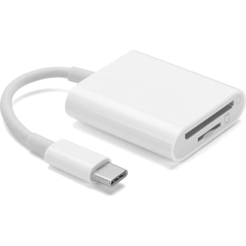 TYPE C to SD/TF Card Camera Reader for USB-C mobile phones and tablets